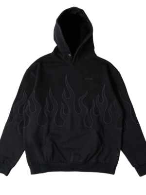 Black Vintage Oversized Hoodie