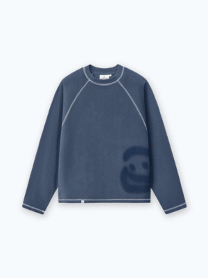 Minimal Smiley Spray Crewneck