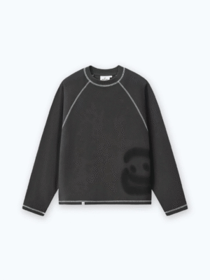 Minimal Smiley Spray Crewneck