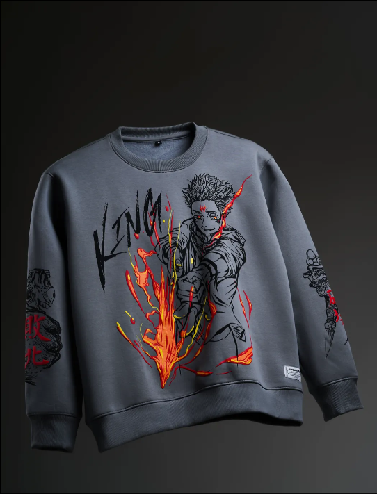 “KING” Anime Firestrike Sweatshirt