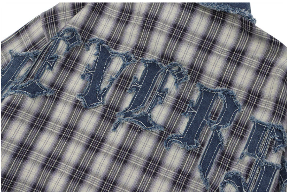 Screenshot 2025-11-07 135137 Vintage Checkered Denim Patch Shirt