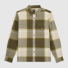 Earth Brown Fade Check Flannel Shirt