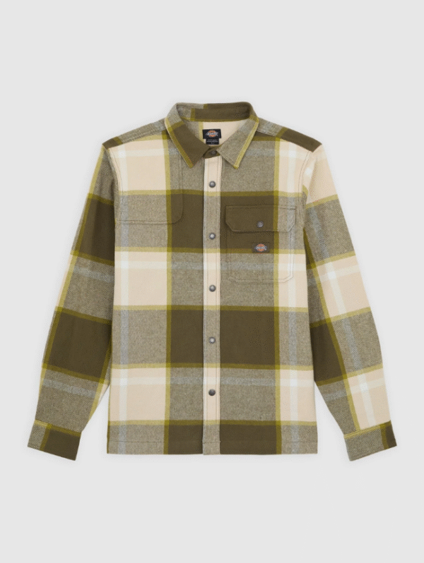 Earth Brown Fade Check Flannel Shirt