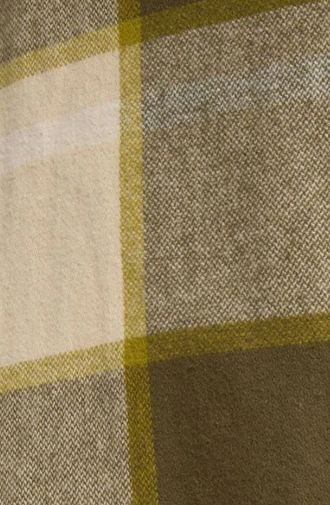 Earth Brown Fade Check Flannel Shirt