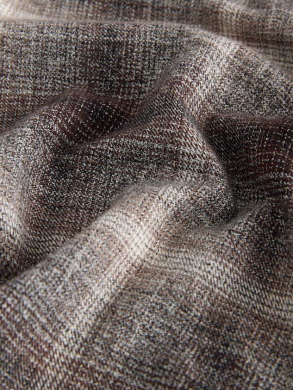 Ash Grey Checkered Flannel Shirt