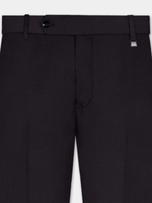Classic Black Tailored Formal Trousers