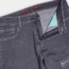 Ash Grey Patchwork Relaxed-Fit Denim
