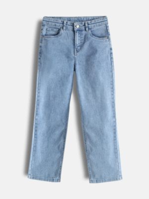 Light Blue Straight-Fit Jeans