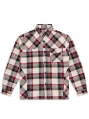 BURGUNDY WOODLAND PLAID FLANNEL