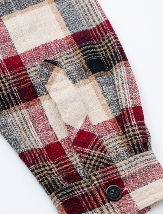 Screenshot 2025-11-25 174829 BURGUNDY WOODLAND PLAID FLANNEL