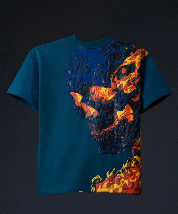 ERUPTION-TEXTURED TEE