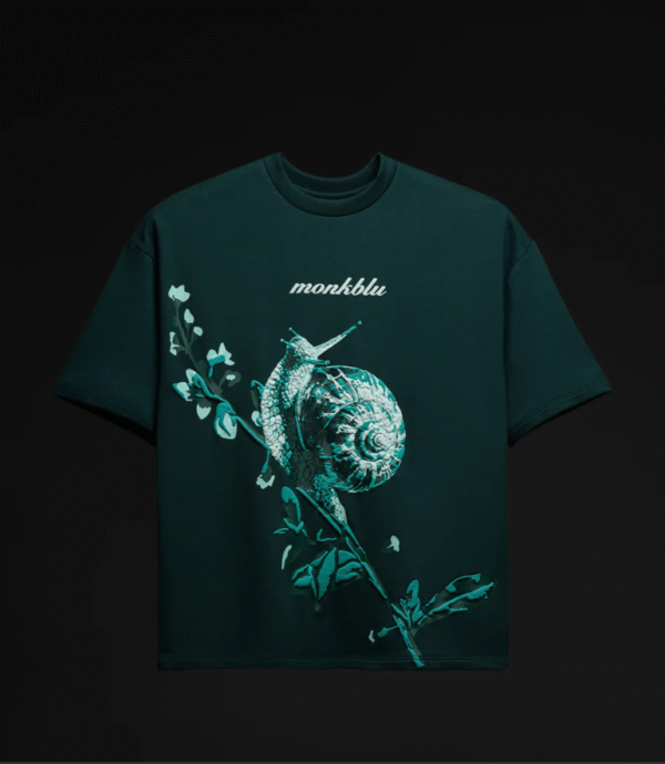 TEXTURED BOTANICAL SHELL TEE
