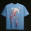 SOFT BLUE JELLYFISH 3D ART TEE