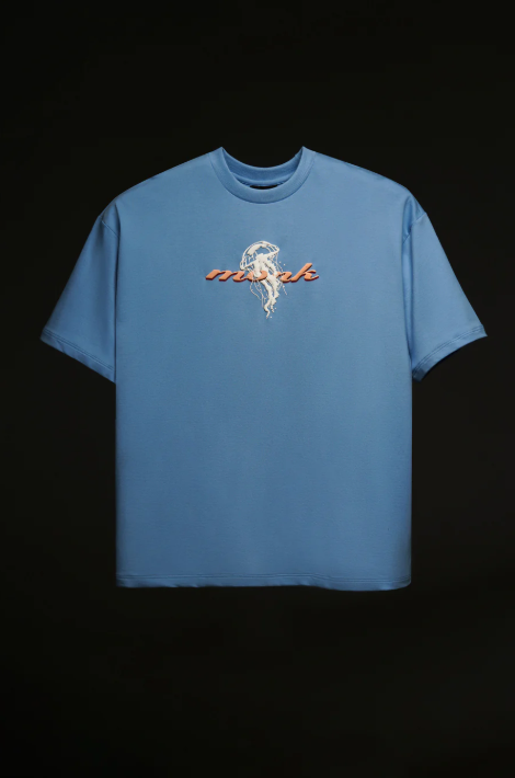 SOFT BLUE JELLYFISH 3D ART TEE