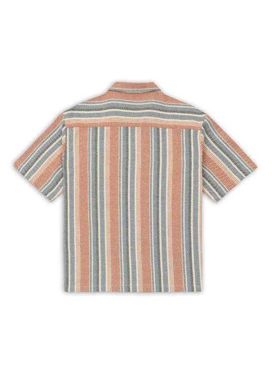 RESORT STRIPED CUBAN COLLAR SHIRT