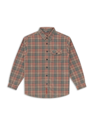 RUST PLAID FLANNEL