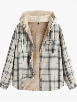 ream Plaid Fleece Hoodie Jacket