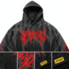 Dark Street Hoodie – Acid Wash Black