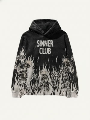Gothic Street Hoodie – “Sinner Club”